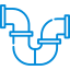 Pipe icon representing plumbing repairs - Tri County LLC